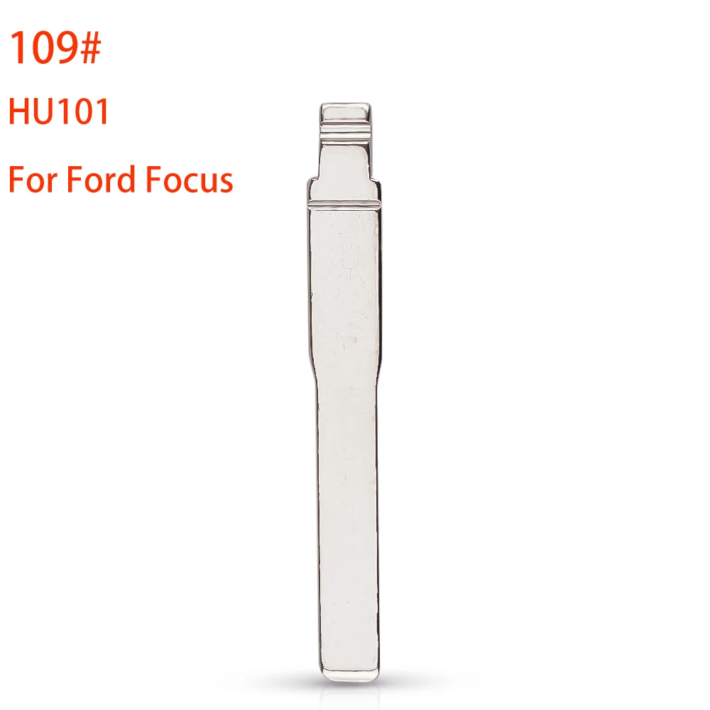 

10/20/30/50pcs #109 Flip Key Replacement Remote Car Blank Uncut Key HU101 Blade for Ford Focus Mondeo Fusion Fiesta Galaxy