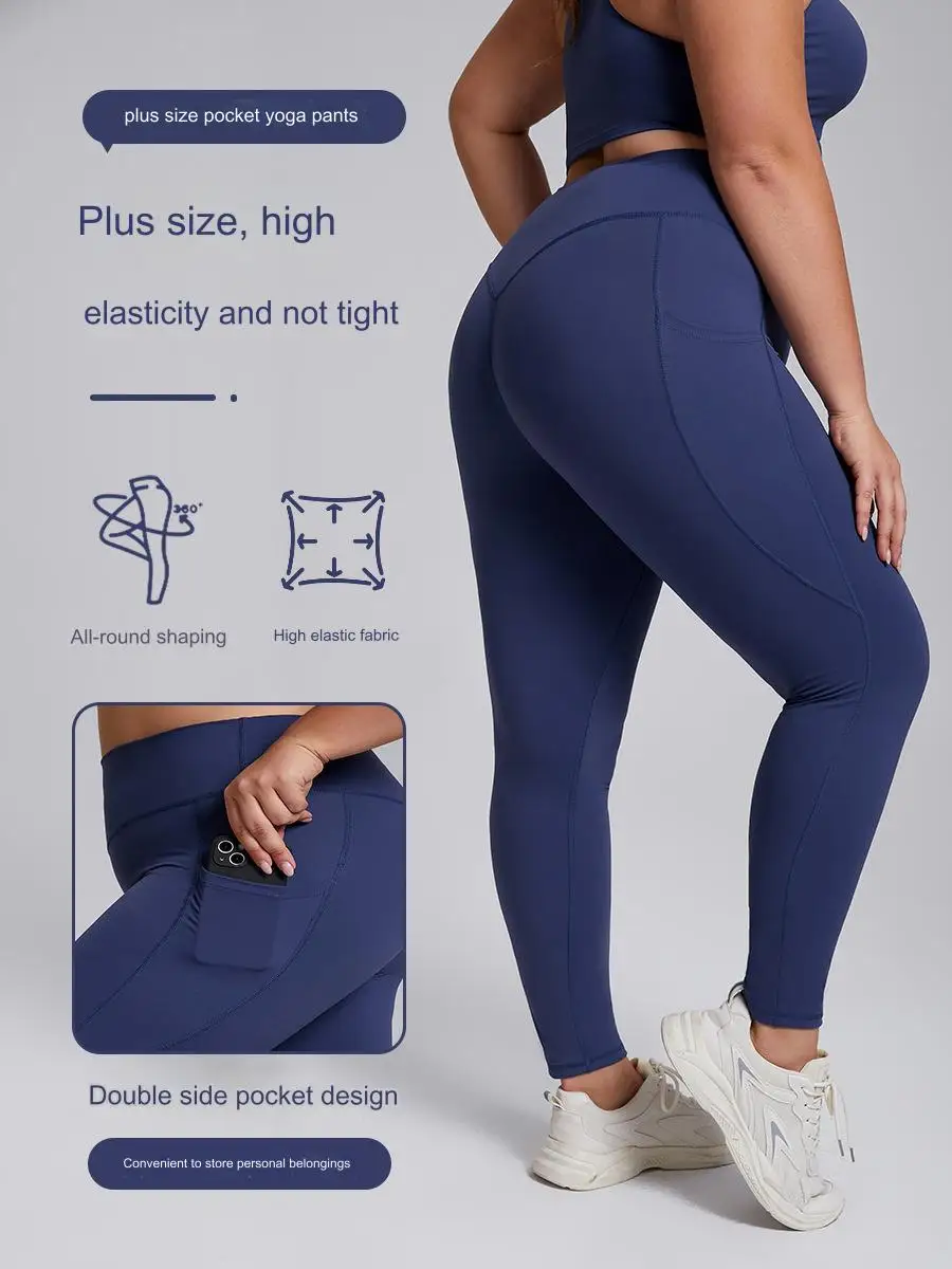 Women Plus Large Size Yoga Pants with Pocket High Waist Butter Lux Soft High Elastic Yoga Leggings
Women Plus Large Size Yoga Pants with Pocket High Waist Butter Lux Soft High Elastic Yoga Leggings