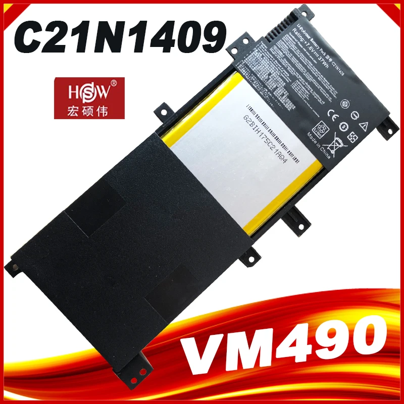 C21N1409 7,6 V 37WH 5000mAh Аккумулятор для ноутбука ASUS F450LD4210 F455L F455LD X455LB X455LF C21N1409 PP21AT149Q-1
C21N1409 7,6 V 37WH 5000mAh Аккумулятор для ноутбука ASUS F450LD4210 F455L F455LD X455LB X455LF C21N1409 PP21AT149Q-1