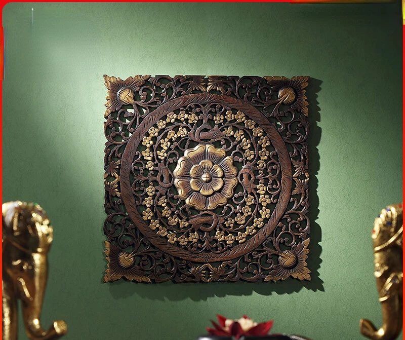 Southeast Asian woodcarving wall decoration, hollow carved board, living room wall hanging accessories
Southeast Asian woodcarving wall decoration, hollow carved board, living room wall hanging accessories