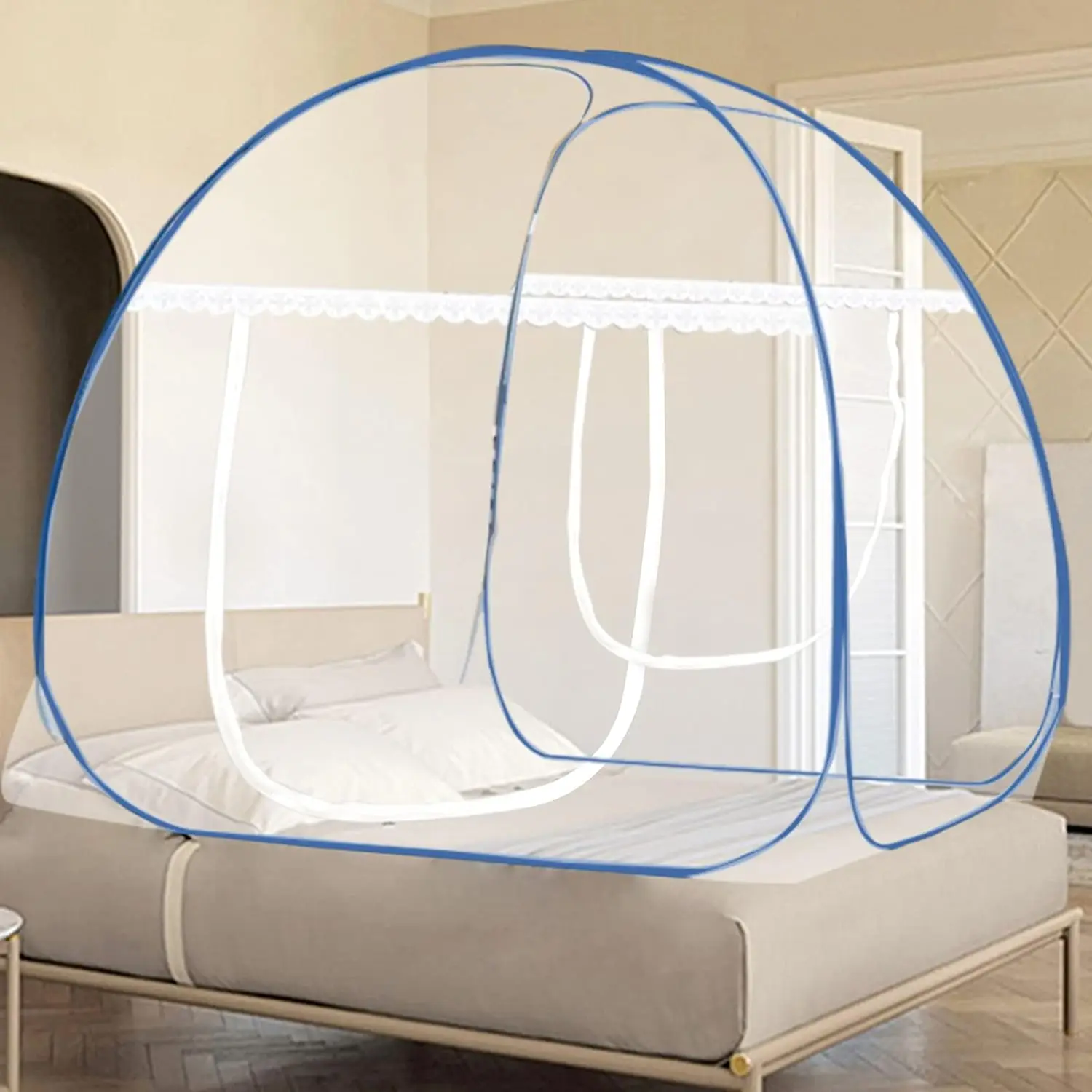 Mosquito Net for Bed,Pop-Up Mosquito Tent Portable Folding Design with Net Bottom,Suit for Patio Bedroom Camping Trips (79 x71x5
Mosquito Net for Bed,Pop-Up Mosquito Tent Portable Folding Design with Net Bottom,Suit for Patio Bedroom Camping Trips (79 x71x5
