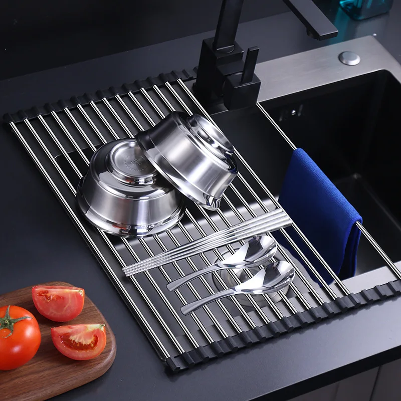 Kitchen Sink Stainless Steel Drainage Rack Foldable Fruit and Vegetable Tableware Drainage Rack Multifunctional Storage Rack
Kitchen Sink Stainless Steel Drainage Rack Foldable Fruit and Vegetable Tableware Drainage Rack Multifunctional Storage Rack