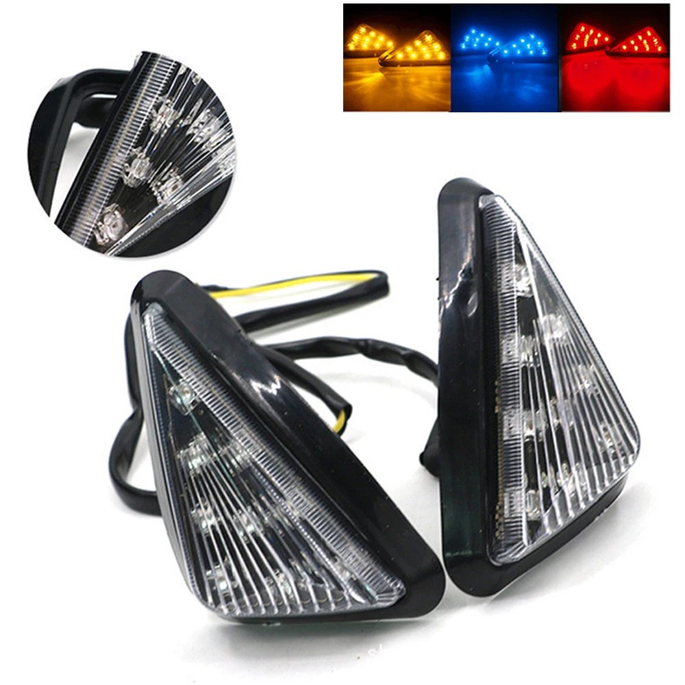 2pcs/set Motorcycle Flasher LED Signal Lights Triangle Flush Mount Turn Signals Blinker Led Flash light Motocross Accessories
2pcs/set Motorcycle Flasher LED Signal Lights Triangle Flush Mount Turn Signals Blinker Led Flash light Motocross Accessories