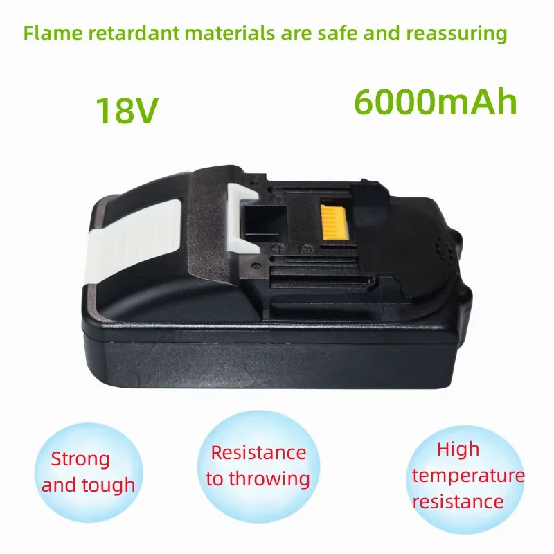 

21700 18V 6000mAh Cells Batterie Replacement For Makita Rechargeable Lithium-Lon Drill Power Tool BL1840 BL1845 BL1860