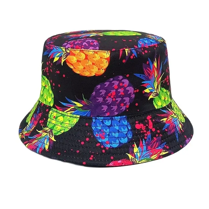 Spring Polyester Cartoon Pineapple Print Bucket Hat Fisherman Hat Outdoor Travel Sun Cap for Men and Women 272
Spring Polyester Cartoon Pineapple Print Bucket Hat Fisherman Hat Outdoor Travel Sun Cap for Men and Women 272