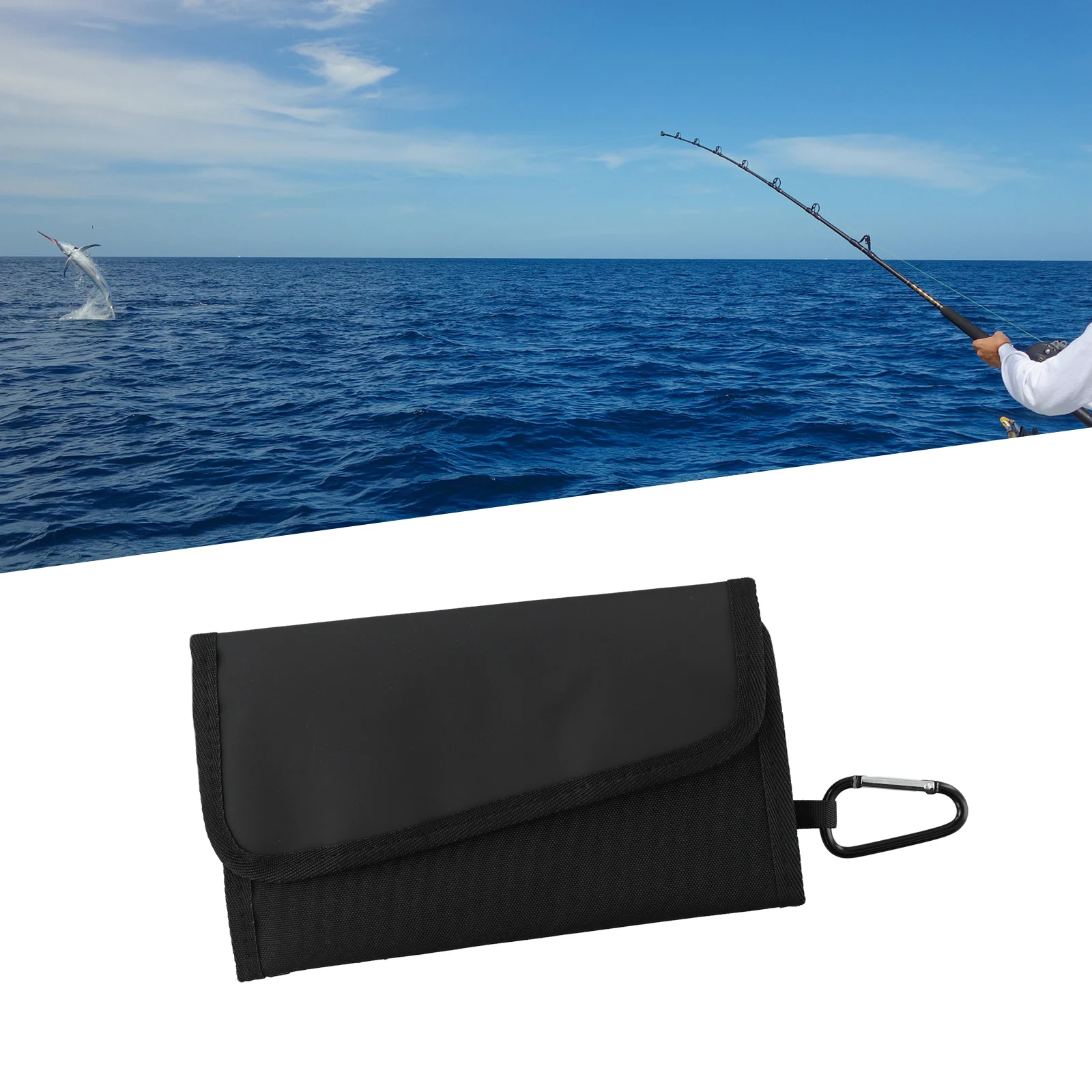 Portable Bait Bag Fishing Tackle Bag Waterproof Soft Bait Case with Carabiner Convenient Bait Storage Solution
Portable Bait Bag Fishing Tackle Bag Waterproof Soft Bait Case with Carabiner Convenient Bait Storage Solution