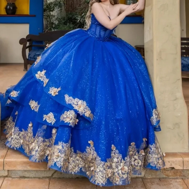 Charming Mexi Blue Ball Gown Quinceanera Dresses Appliques Lace Off Shoulder Sweet 16 Dress Prom Party Wear Vestidos De 15 Anos
Charming Mexi Blue Ball Gown Quinceanera Dresses Appliques Lace Off Shoulder Sweet 16 Dress Prom Party Wear Vestidos De 15 Anos