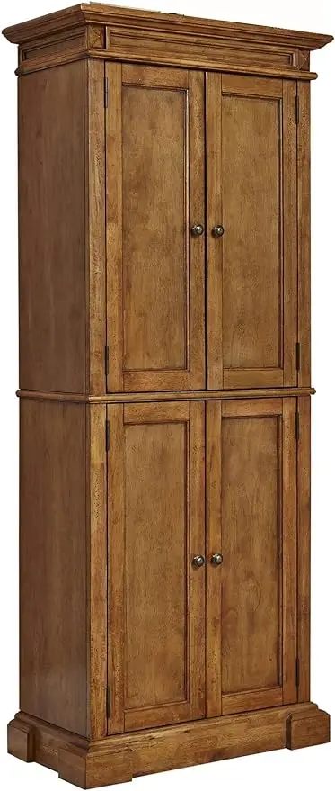 

Homestyles Storage Pantry with Drawer and Adjustable Shelves 72 Inches High by 30 Inches Wide Distressed Oak