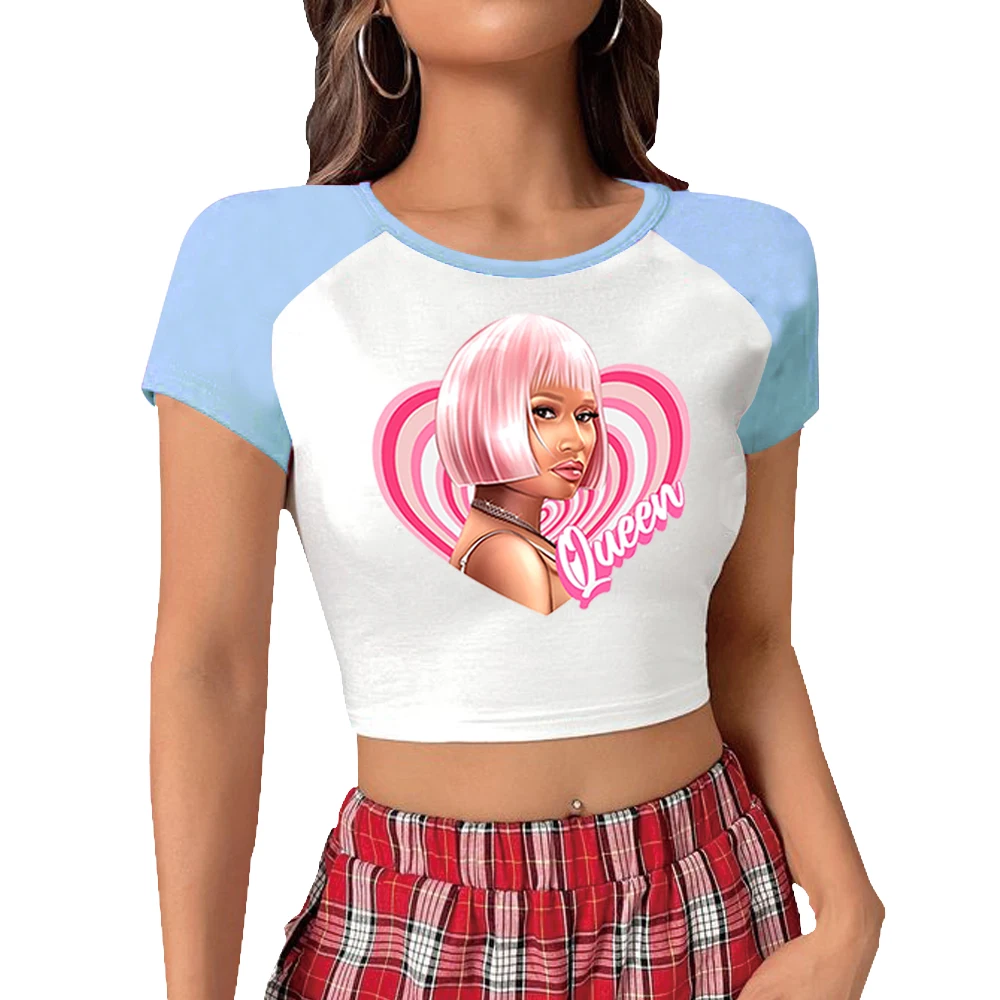 Укороченные топы Nicki Minaj, розовые пятничные топы, укороченные топы Nicki Minaj Merch Queen of Rap с круглым вырезом и короткими рукавами
Укороченные топы Nicki Minaj, розовые пятничные топы, укороченные топы Nicki Minaj Merch Queen of Rap с круглым вырезом и короткими рукавами