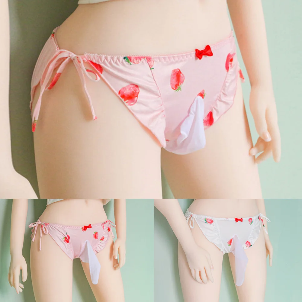New Men Pink Low Waist Strawberry Print Sissy Gay Pouch Panties Cute Lace Up Thong Briefs Bikini Male's Underwear Underpants
New Men Pink Low Waist Strawberry Print Sissy Gay Pouch Panties Cute Lace Up Thong Briefs Bikini Male's Underwear Underpants