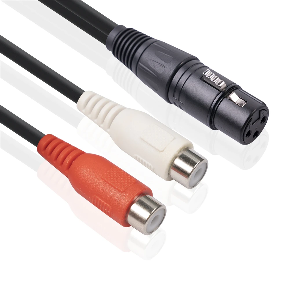 3-Pin XLR Connector To 2-RCA Female Microphone Adapter Cable 20cm Electric Instrument Parts Replacement Accesseries
3-Pin XLR Connector To 2-RCA Female Microphone Adapter Cable 20cm Electric Instrument Parts Replacement Accesseries