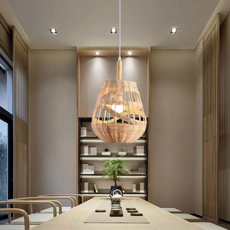 ARTURESTHOME Rattan Chandelier, Rustic Style Woven Lampshade, Japanese Tatami Handmade Lamps, Home Decoration Lamps
ARTURESTHOME Rattan Chandelier, Rustic Style Woven Lampshade, Japanese Tatami Handmade Lamps, Home Decoration Lamps