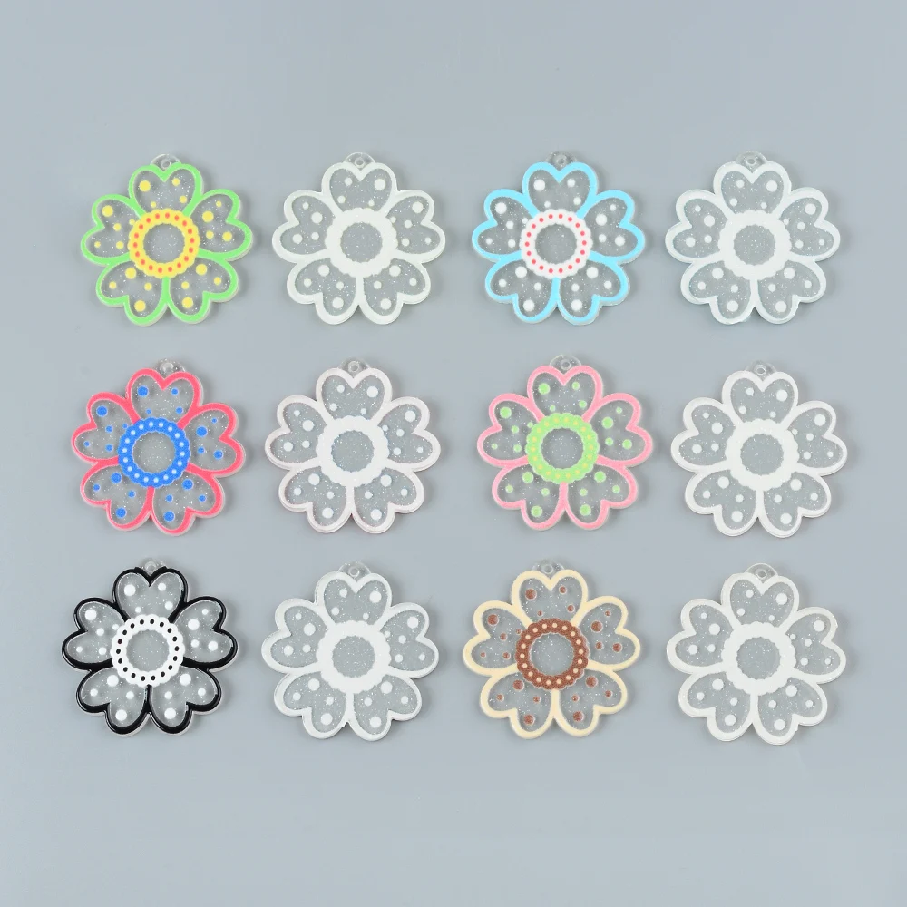 6pcs/lot Coloful Acrylic Plate Wave Flower Pendant Jewelry Accessory Handmade Connector DIY Earring Component for Girl Jewelry
6pcs/lot Coloful Acrylic Plate Wave Flower Pendant Jewelry Accessory Handmade Connector DIY Earring Component for Girl Jewelry