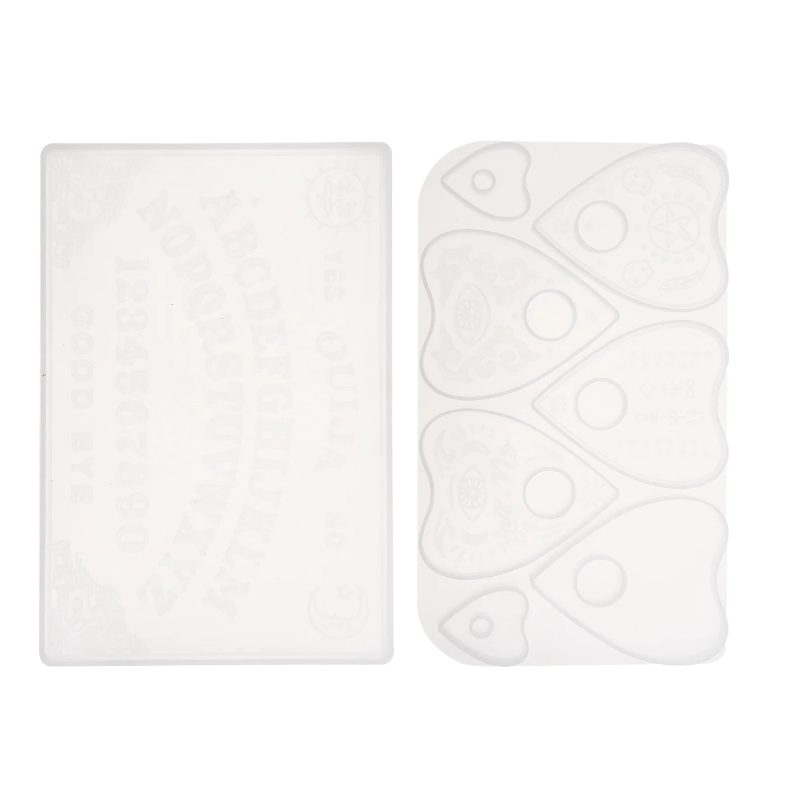 2 Pcs Ouija Board Mold Epoxy Prophecy Molds Soap Heart-shaped Divination Symbol Silica Gel
2 Pcs Ouija Board Mold Epoxy Prophecy Molds Soap Heart-shaped Divination Symbol Silica Gel