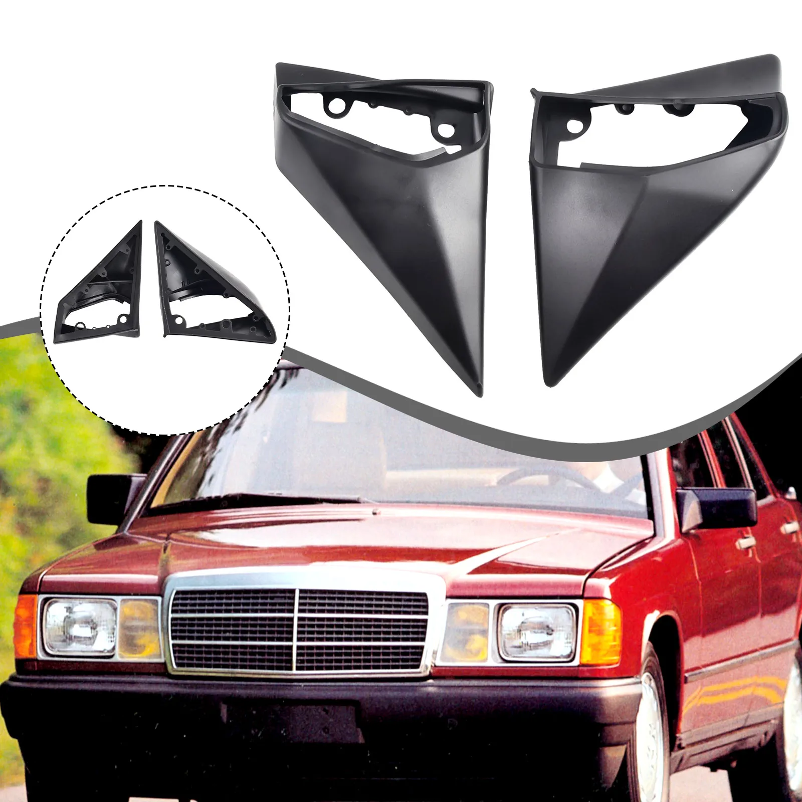 A Pair Exterior Mirror Rubber Seals Fit For Mercedes W201 W124 A1248107716 Mirror Gasket Replacement Kit
A Pair Exterior Mirror Rubber Seals Fit For Mercedes W201 W124 A1248107716 Mirror Gasket Replacement Kit