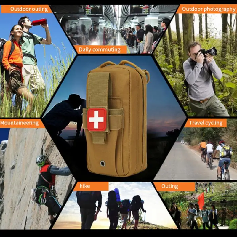 Emergency Survival Bag Tactical Fast Aid Outdoor Military Pouch Wallet Hiking Adventures Survival Kit Safety Bag
Emergency Survival Bag Tactical Fast Aid Outdoor Military Pouch Wallet Hiking Adventures Survival Kit Safety Bag