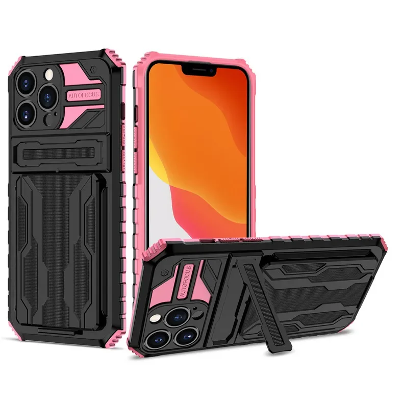 Titan Guard Shockproof Wallet Case with Slide Card Holder & Kickstand | Rugged Armor iPhone Case Titan Guard Shockproof Wallet Case with Slide Card Holder & Kickstand | Rugged Armor iPhone Case