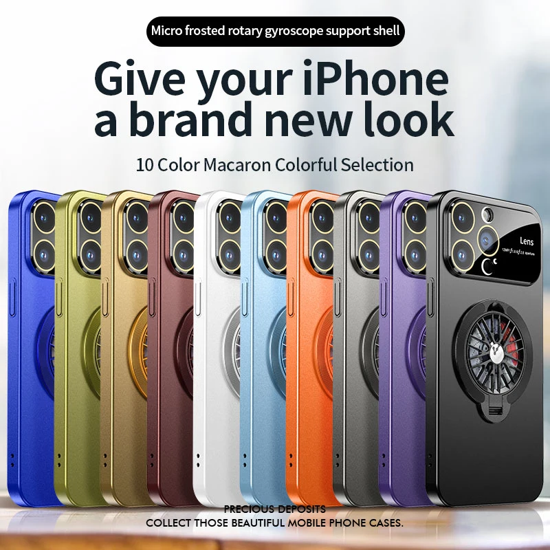Rotating Gyroscopic Magnetic Stand phone case For iPhone 12 11 13 14 15 Pro Max 14 15 Plus Magsafe Wireless charge Phone Cover
Rotating Gyroscopic Magnetic Stand phone case For iPhone 12 11 13 14 15 Pro Max 14 15 Plus Magsafe Wireless charge Phone Cover