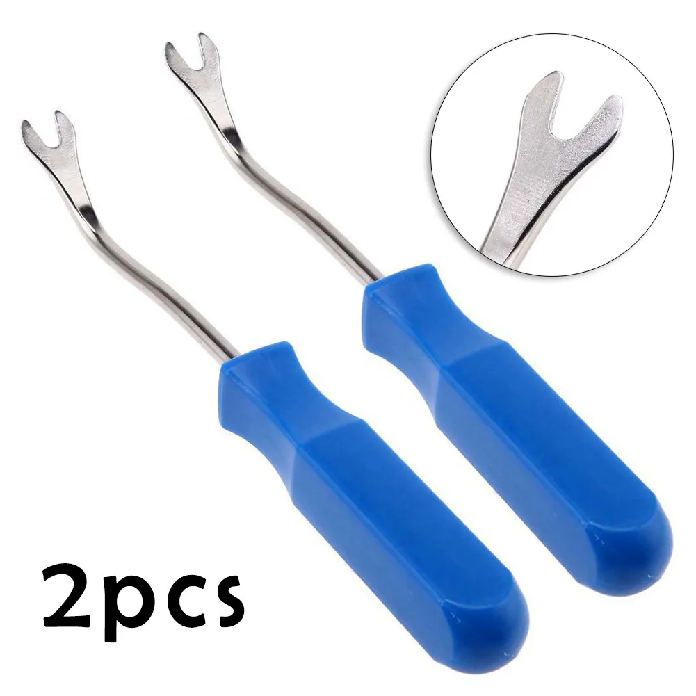 2Pcs/set Car-Door Trim Panel Fastener Nail Puller Removal Open Pry Tool Clip Plier Quickly Remove Door Panels Blue 205mm
2Pcs/set Car-Door Trim Panel Fastener Nail Puller Removal Open Pry Tool Clip Plier Quickly Remove Door Panels Blue 205mm