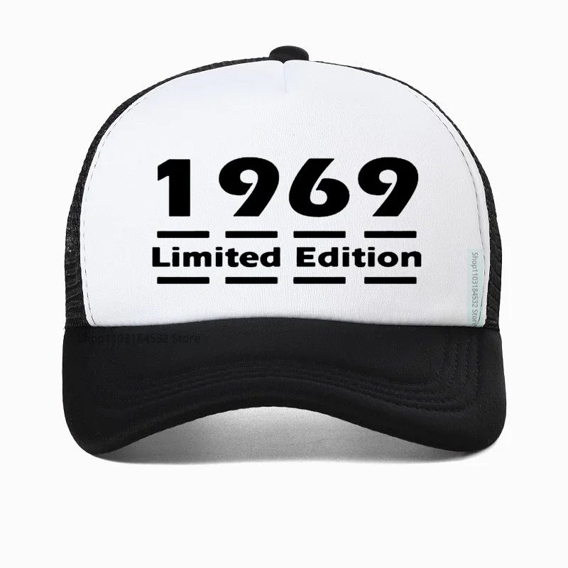 

Men Limited Edition 1969 Mens Baseball Cap 13 Colours 50th Birthday gift Dad hat Summer Mesh Breathable Trucker hats Casquette