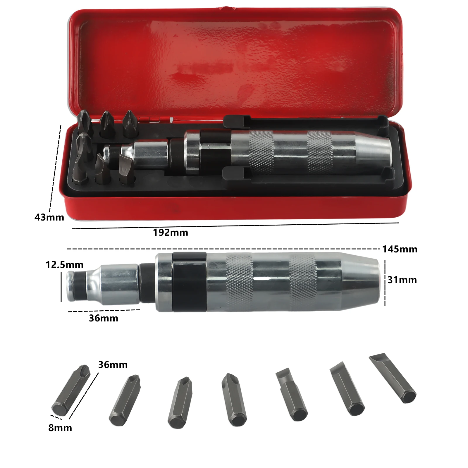 Screwdriver Bit Screwdriver Handle Chisel Bits Screw Extractor Remover Screwdriver Handle Set Shock Screw Driver Brand New
Screwdriver Bit Screwdriver Handle Chisel Bits Screw Extractor Remover Screwdriver Handle Set Shock Screw Driver Brand New