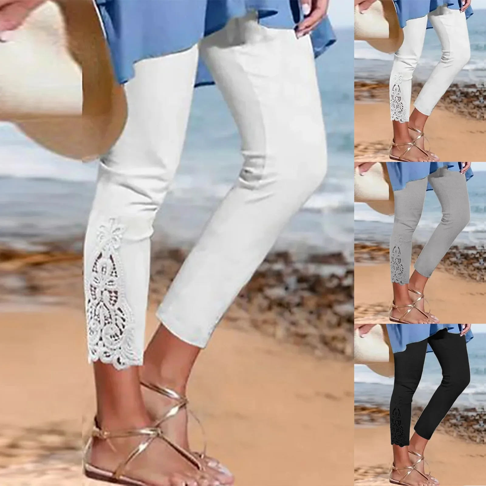 Women'S Leggings Long Pants Lace High Waisted Slim Stretchy Versatile Spring Autumn Cropped Pants Summer Breeches Pantalones
Women'S Leggings Long Pants Lace High Waisted Slim Stretchy Versatile Spring Autumn Cropped Pants Summer Breeches Pantalones