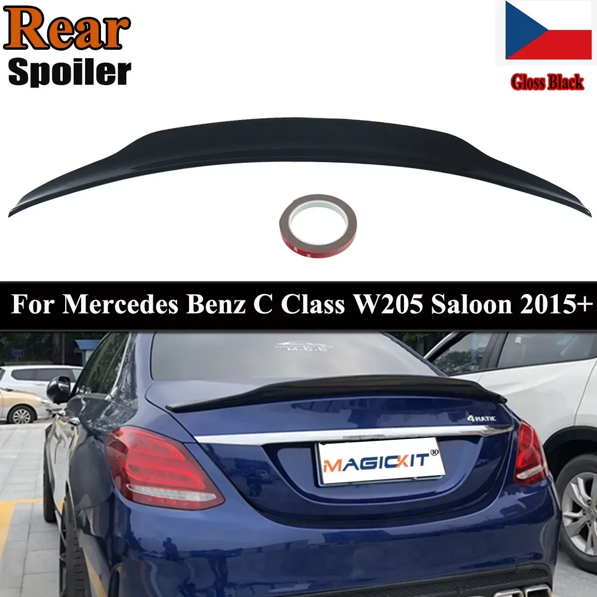 MagicKit FOR MERCEDES C CLASS W205 SALOON 4D PSM REAR TRUNK BOOT LID SPOILER GLOSS BLACK
MagicKit FOR MERCEDES C CLASS W205 SALOON 4D PSM REAR TRUNK BOOT LID SPOILER GLOSS BLACK