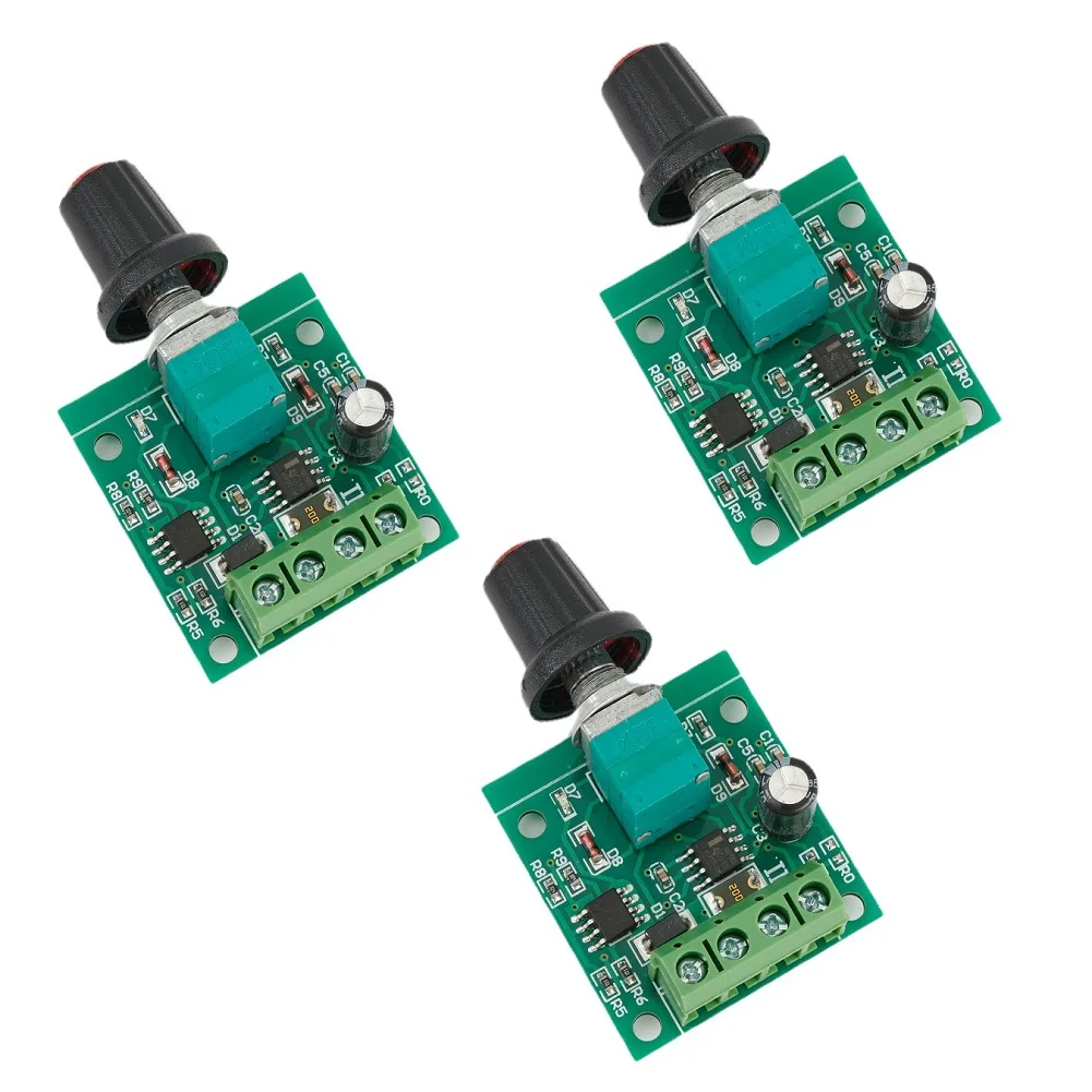 PWM DC Motor Speed Controller Governor 1.8V 3V 5V 6V 12V 2A Adjustable Regulator 3 Pieces 2A Speed Control Switch Speed Controls
PWM DC Motor Speed Controller Governor 1.8V 3V 5V 6V 12V 2A Adjustable Regulator 3 Pieces 2A Speed Control Switch Speed Controls