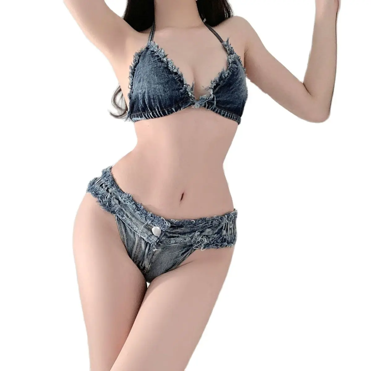 Summer Fashion Women Low Waist Denim Bikini Shorts Bra Hot Dance Mini Panties Sexy Lady Jeans Briefs Nightclub Clothes Girl Gift
Summer Fashion Women Low Waist Denim Bikini Shorts Bra Hot Dance Mini Panties Sexy Lady Jeans Briefs Nightclub Clothes Girl Gift
