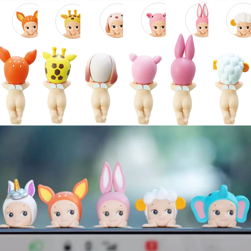 

Sonny Angel Hippers Series Blind Box Cute Anime Figures Lying Down Angel Mystery Box Cartoon Surprise Guess Box Ornaments Toy