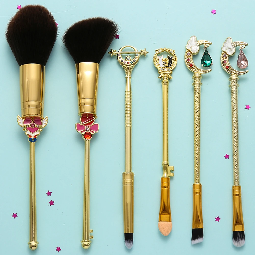 6Pcs/Set Fashion Sailor Moon Makeup Brush Cartoon Anime Tsukino Usagi Eye Shadow Brush for Women Jewelry Accessories Toy Gifts
6Pcs/Set Fashion Sailor Moon Makeup Brush Cartoon Anime Tsukino Usagi Eye Shadow Brush for Women Jewelry Accessories Toy Gifts