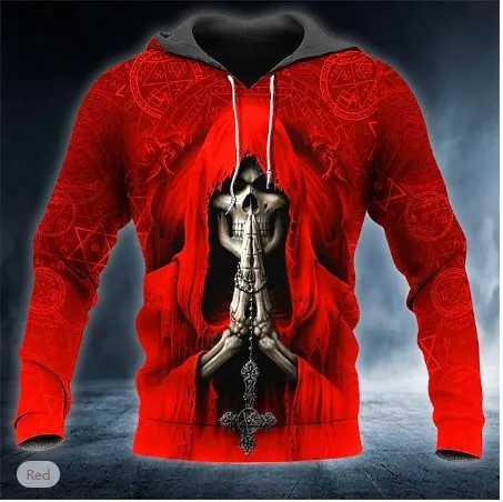 2025 New Men's Skull Hoodie Sweatshirts 3D print Head Pattern Hooded Pullover 2025 New Men's Skull Hoodie Sweatshirts 3D print Head Pattern Hooded Pullover