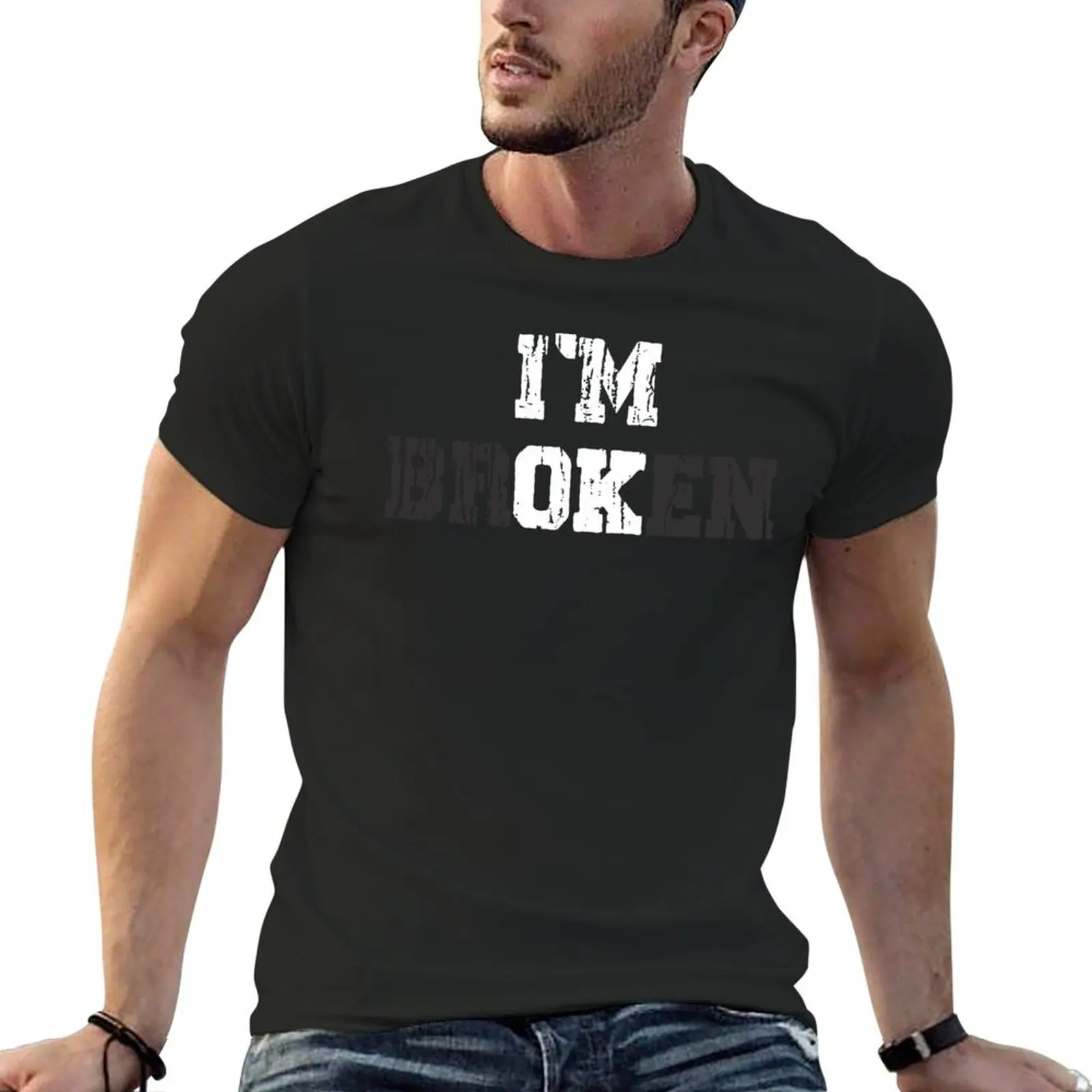 I'm ok, I'm broken T-Shirt animal prinfor boys blanks quick-drying summer clothes vintage t shirt men
I'm ok, I'm broken T-Shirt animal prinfor boys blanks quick-drying summer clothes vintage t shirt men