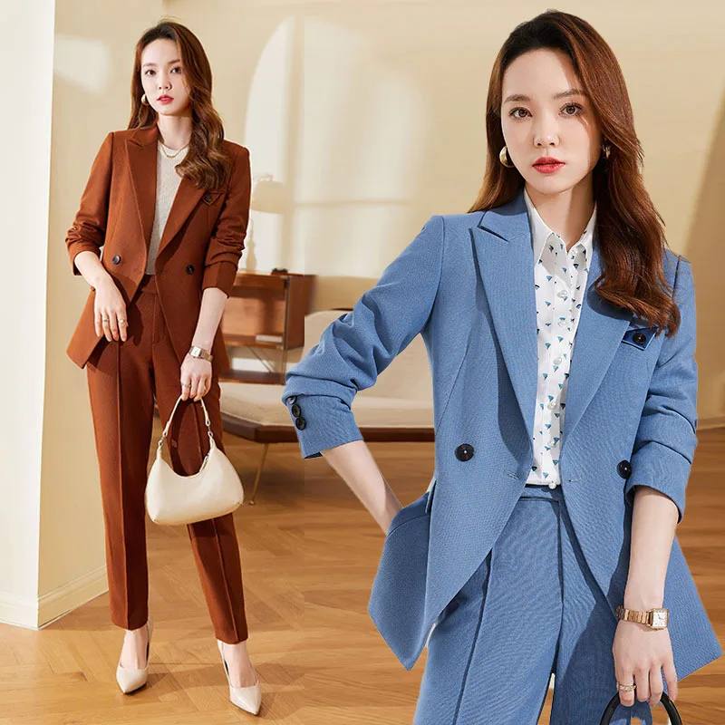 

High-End Suit Women's Spring and Autumn Fashion Temperament Goddess Style Business Wear Office Formal Suit Hotel Front Stage Wor