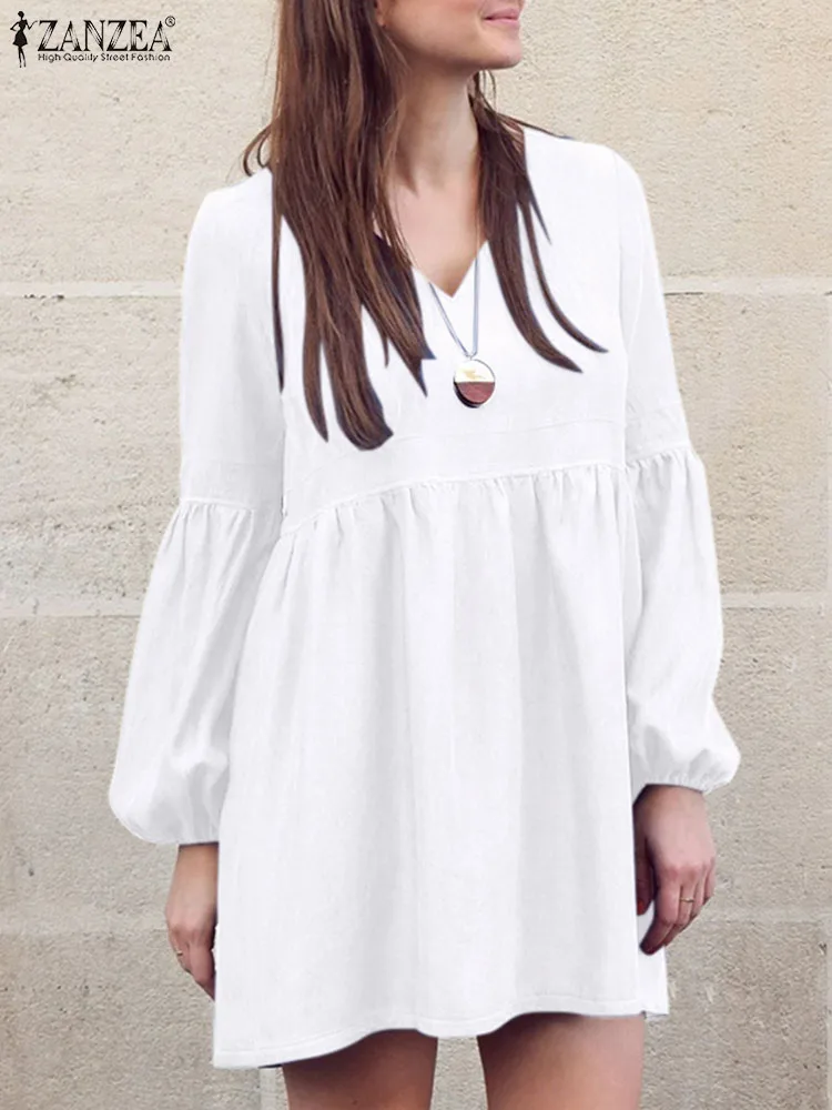ZANZEA Women Pleated Long Blouse Sexy V-neck Patchwork Tops 2024 Summer Fashion Loose Tunic Casual Long Sleeve Blusas Oversized
ZANZEA Women Pleated Long Blouse Sexy V-neck Patchwork Tops 2024 Summer Fashion Loose Tunic Casual Long Sleeve Blusas Oversized