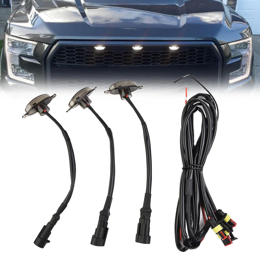3 Pcs Smoked Lens Amber LED Lights Decoration Led Front Grille Lights For Toyota RAV4 2019-2021 Grille Running Lamps
3 Pcs Smoked Lens Amber LED Lights Decoration Led Front Grille Lights For Toyota RAV4 2019-2021 Grille Running Lamps