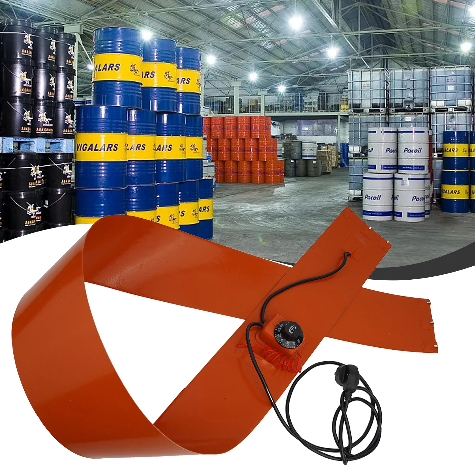 Metal Drum Heater Oil Tank Heater Outdoors Workshop 1000W 1PC Band Drum Silicone With Knob Controller Universal
Metal Drum Heater Oil Tank Heater Outdoors Workshop 1000W 1PC Band Drum Silicone With Knob Controller Universal
