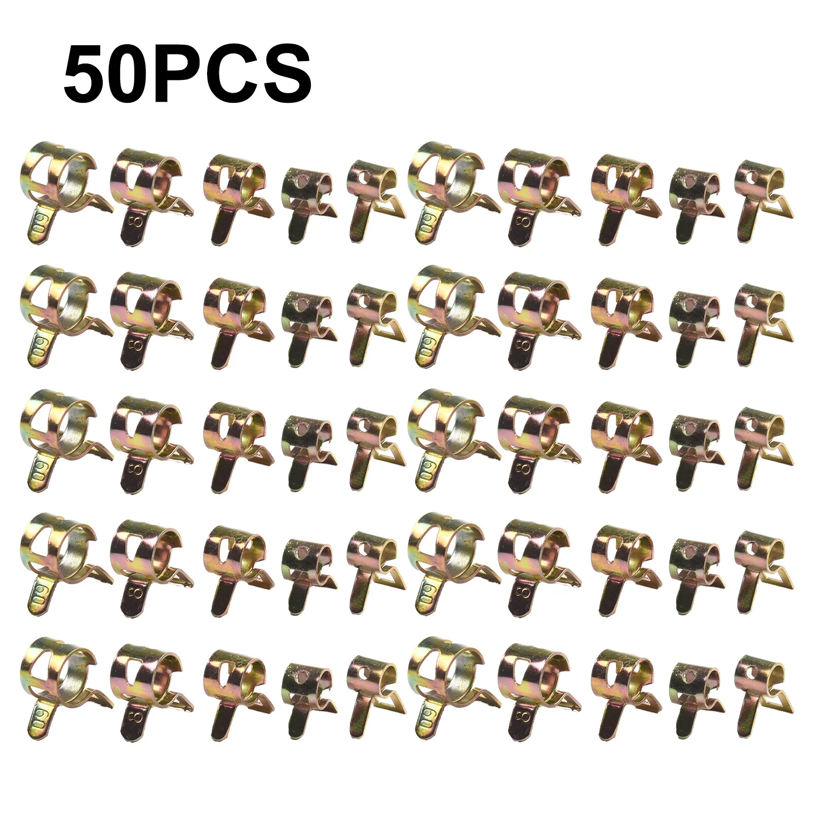 Clip Tube Clamps Pipe Replacement 50pcs Tube 65Mn spring steel Water Accessory Air Assortment Fastener Fuel Hose Kit
Clip Tube Clamps Pipe Replacement 50pcs Tube 65Mn spring steel Water Accessory Air Assortment Fastener Fuel Hose Kit