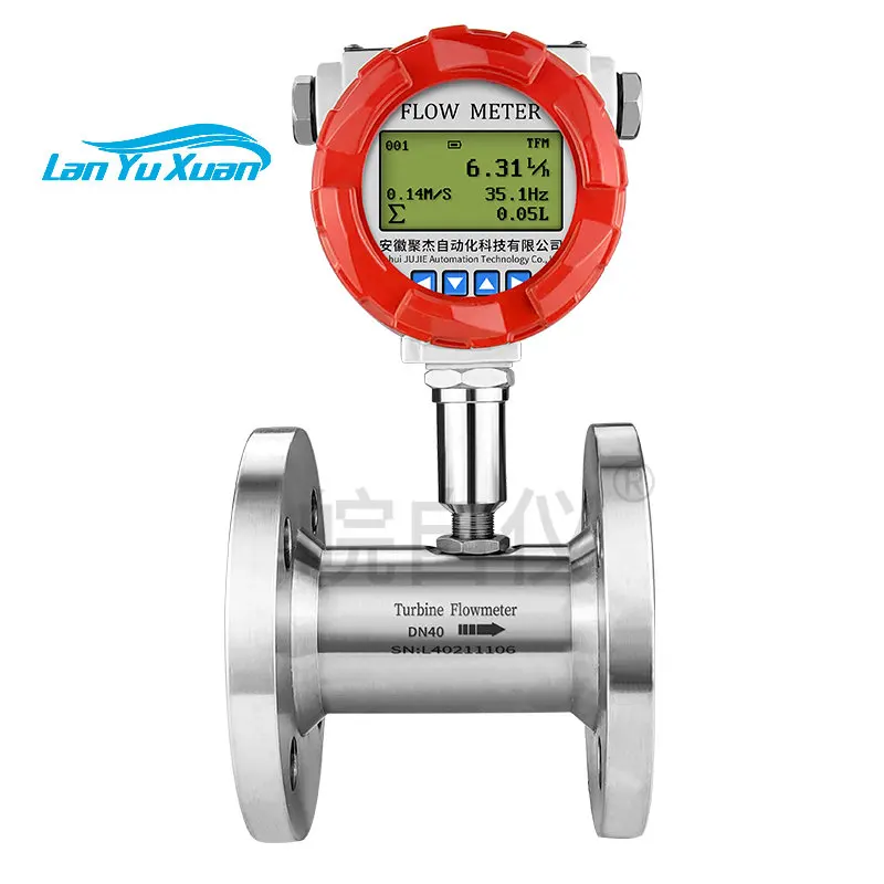 Intelligent Turbine Flowmeter Liquid Pure Water Pipeline Type Stainless Steel Liquor Clamp Flowmeter DN32 50
Intelligent Turbine Flowmeter Liquid Pure Water Pipeline Type Stainless Steel Liquor Clamp Flowmeter DN32 50