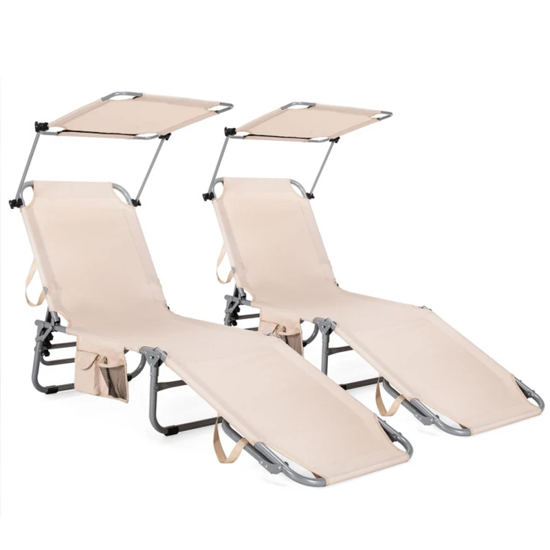 Adjustable Outdoor Recliner Chair with Canopy Shade Folding Chairs Patio Furnitures Sun Loungers
Adjustable Outdoor Recliner Chair with Canopy Shade Folding Chairs Patio Furnitures Sun Loungers