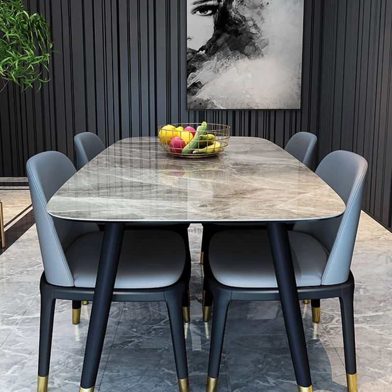 New Italian Style Luxury Dining Room Furniture Modern Creative Rectangular Marble Dining Table Dining Set 4 Chairs With Table
New Italian Style Luxury Dining Room Furniture Modern Creative Rectangular Marble Dining Table Dining Set 4 Chairs With Table