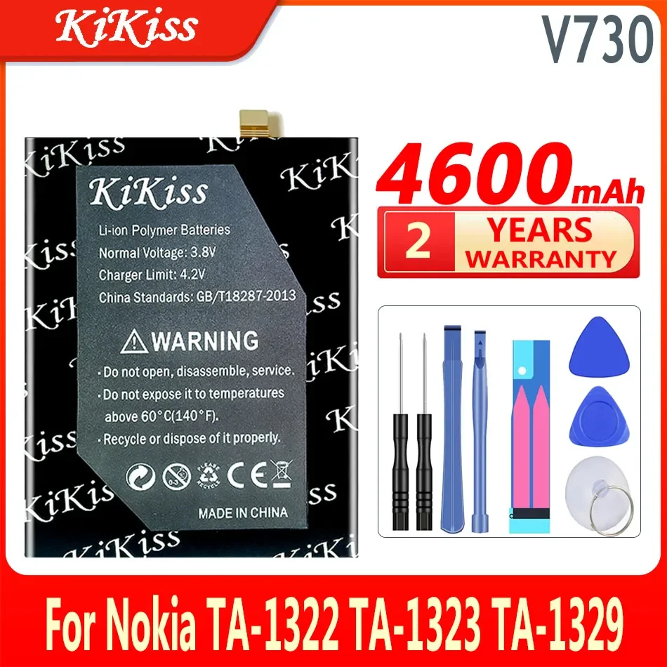 KiKiss Li-ion Battery V730 4600mAh For Nokia TA-1322 TA-1323 TA-1329 Bateria
KiKiss Li-ion Battery V730 4600mAh For Nokia TA-1322 TA-1323 TA-1329 Bateria