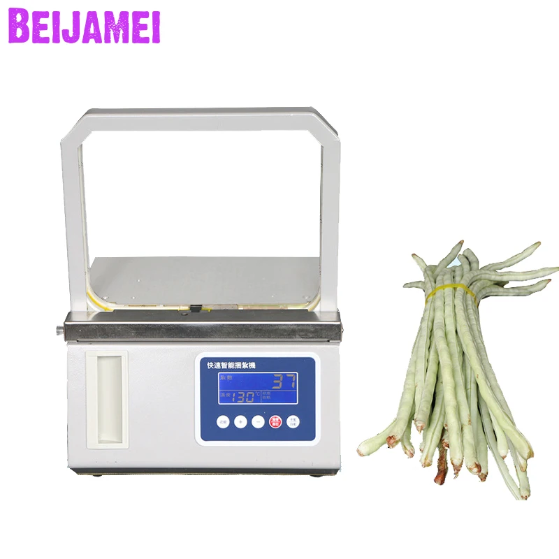 

20*16cm Automatic Opp Strapping Machine Commercial Vegetables Binding Baling Electric Supermarket Vegetable Packer Tying Machine