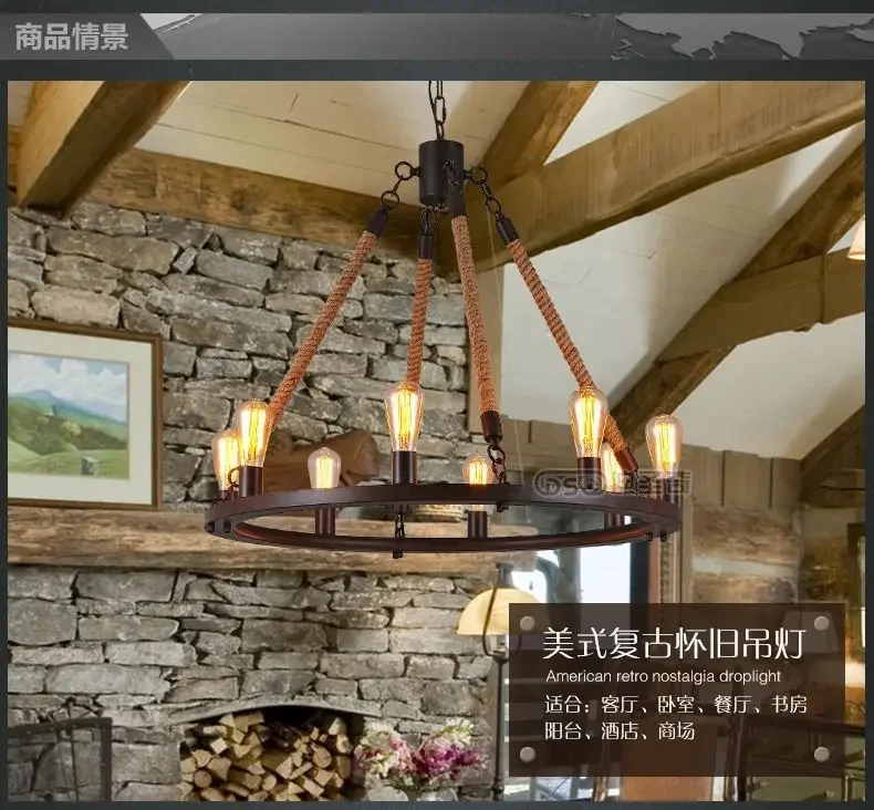 Free shipping american vintage country loft style pendant light coffee bar shop decorative fixture
Free shipping american vintage country loft style pendant light coffee bar shop decorative fixture