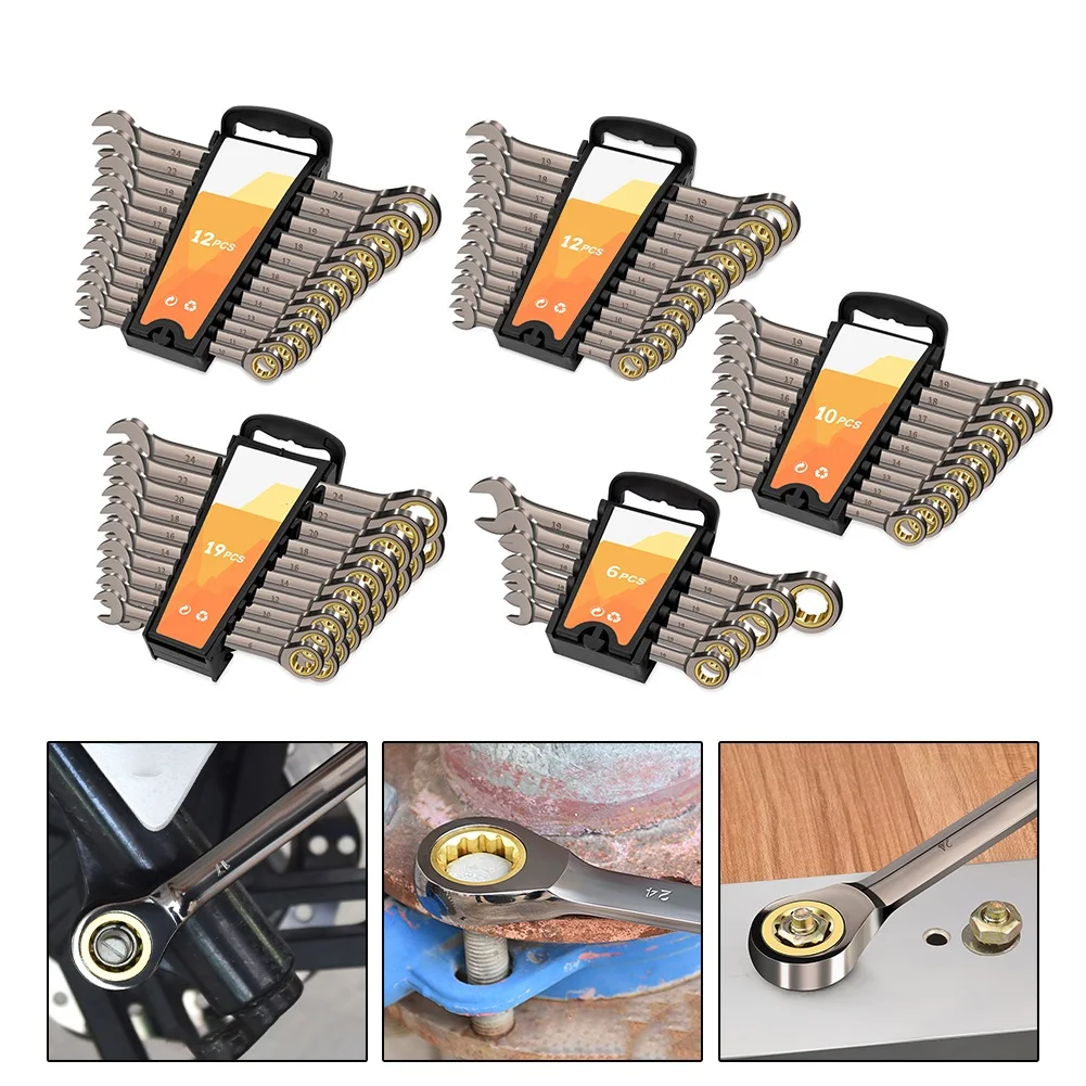 1set Ratchet Wrench Quick And Labor-saving Plum Blossom Two-purpose Tool Set Extended Black Hand Tools Accessories
1set Ratchet Wrench Quick And Labor-saving Plum Blossom Two-purpose Tool Set Extended Black Hand Tools Accessories
