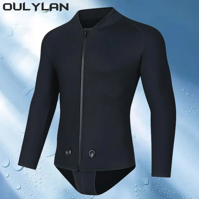 

Oulylan Scuba Diving Underwater Spearfishing Clothes Kitesurf Equipment Neoprene 3MM Men Wetsuit Jackets Surf Pants Snorkeling