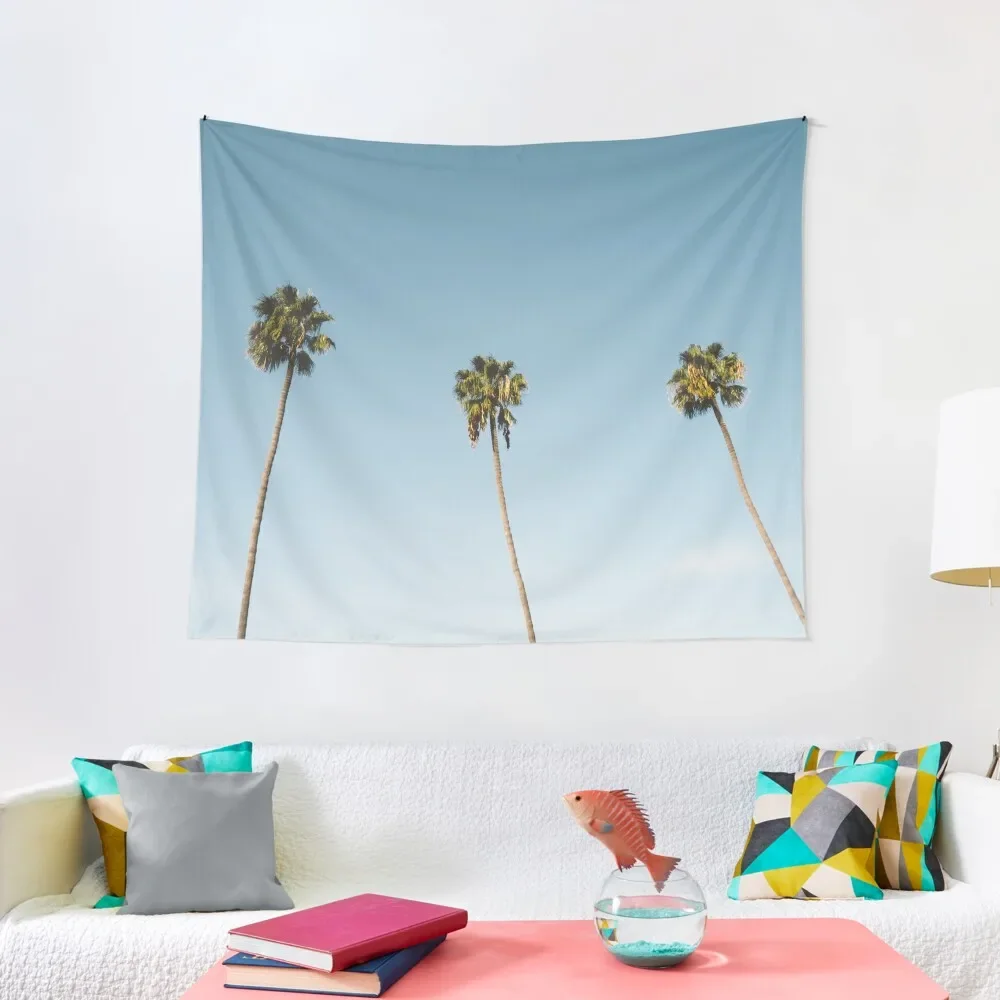 

Three Palm Trees Blue Sky California Tapestry Bathroom Decor Bedroom Decorations Things To The Room Home Decoration Tapestry