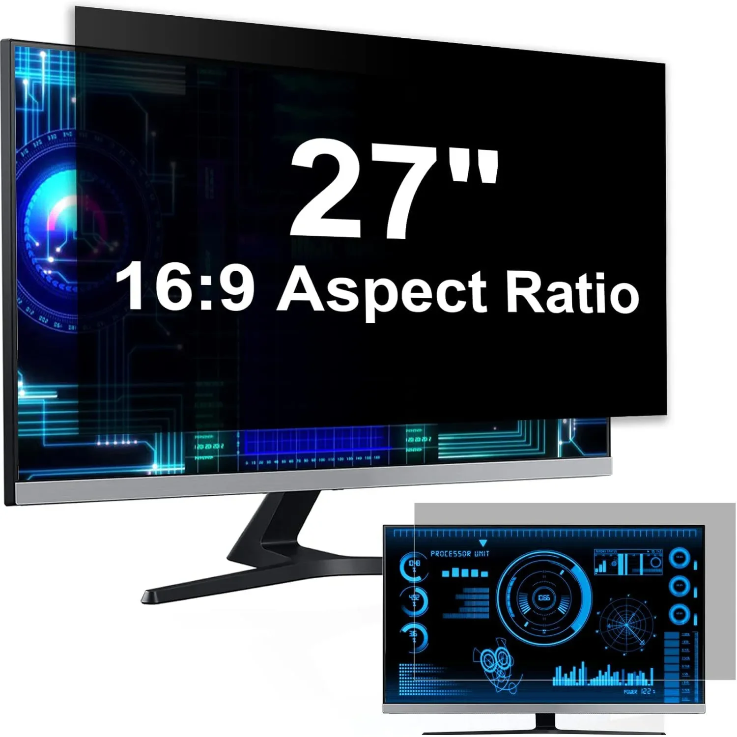 

27 inch Anti-Glare Computer Privacy Filter Screen Protector Film for Desktop Monitor Widescreen 16:9 Aspect Ratio