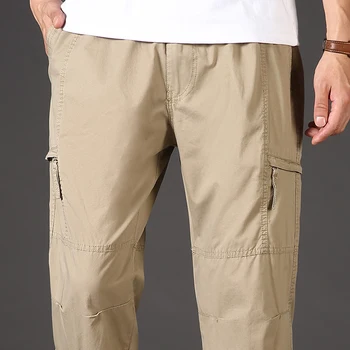 ZANZEA: O Vestido Cargo Perfeito para o Verão 11 High Quality Men's Trousers Cargo Pants Zipper Pockets Elastic Waist with Banding Casual Sports Hiking Training Dungarees