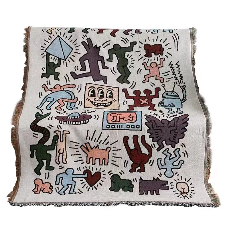 Textile City Ins Jigsaw Puzzle Throw Blanket Jacquard Weave Graffiti Home Decorative Tassels Tapestry Outdoor Camping Mat
Textile City Ins Jigsaw Puzzle Throw Blanket Jacquard Weave Graffiti Home Decorative Tassels Tapestry Outdoor Camping Mat